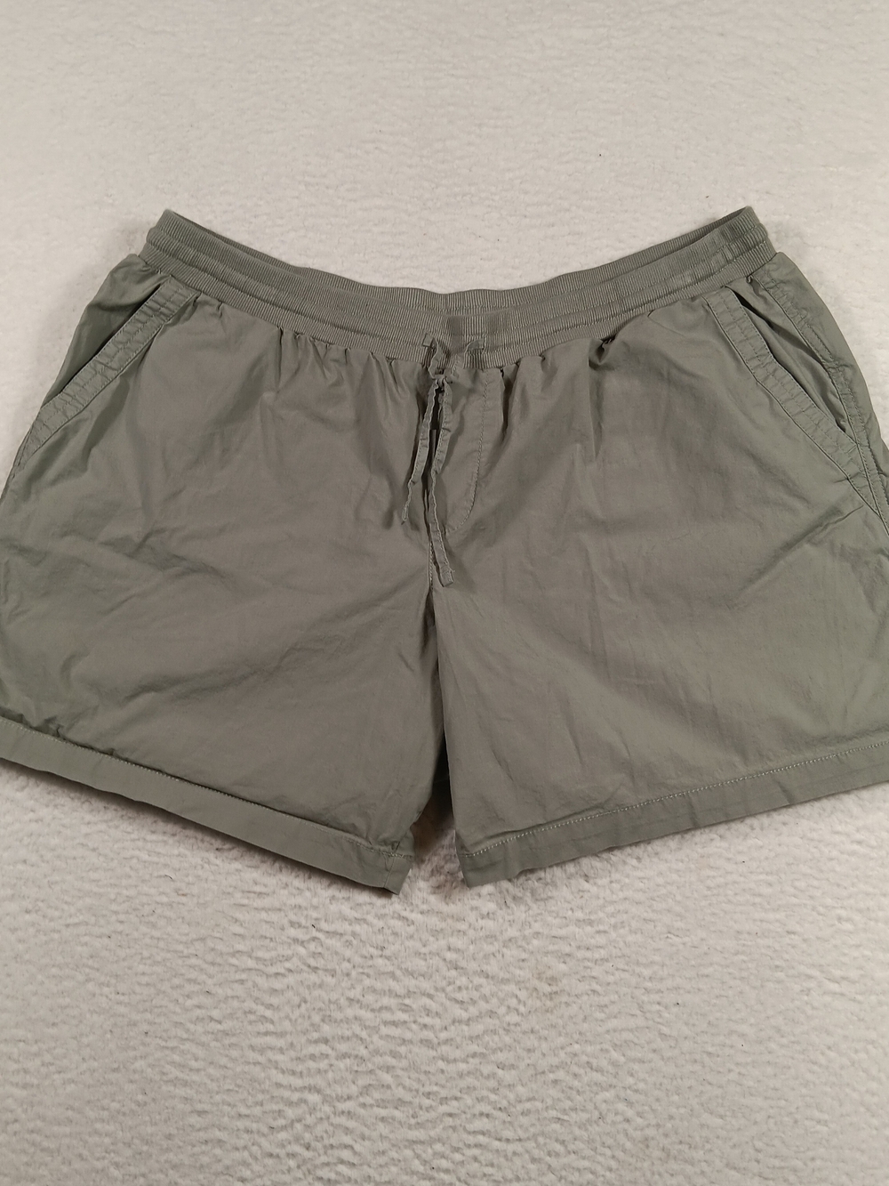 Pact Shorts Womens XXL Green Woven Twill Organic Cotton Outdoor Stretch
